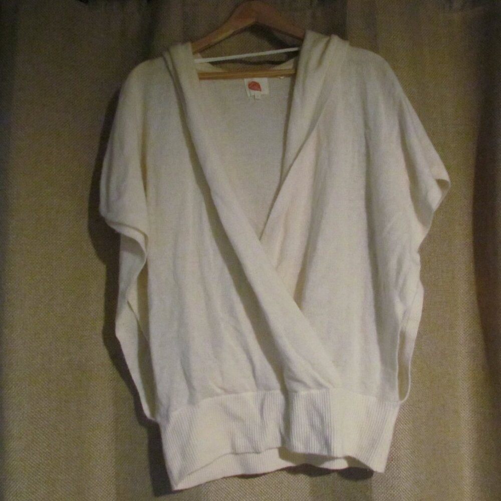 Lilka Anthropologie sweater womens Extra Large LaCross Front  Hoodie Cashmere